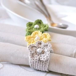 Virkataan Huvin Vuoksi -ohjekirja -Prym kauppa 3 servettirengas 1