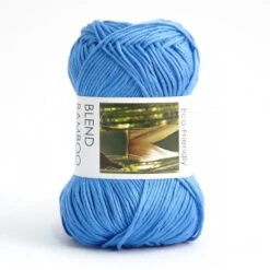 Hjertegarn Blend Bamboo -Prym kauppa hbb 0621 sininen m 1